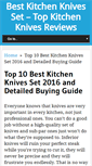 Mobile Screenshot of bestkitchenknivesset.com